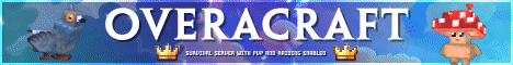 OveraCraft banner OveraCraft Minecraft server banner