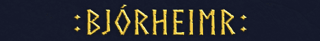 Kingdom of Bjorheimr banner Kingdom of Bjorheimr Minecraft server banner