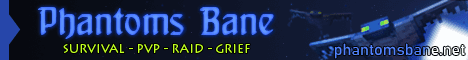 Phantoms Bane banner Phantoms Bane Minecraft server banner
