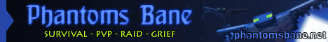Phantoms Bane banner Phantoms Bane Minecraft server banner