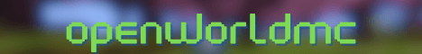 Open World MC banner Open World MC Minecraft server banner