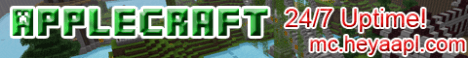 AppleCraft banner AppleCraft Minecraft server banner