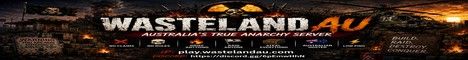 Wasteland AU banner Wasteland AU Minecraft server banner
