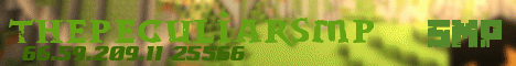 ThePeculiarSMP banner ThePeculiarSMP Minecraft server banner