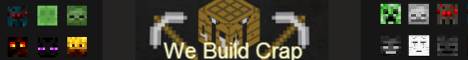 WeBuildCrap banner WeBuildCrap Minecraft server banner