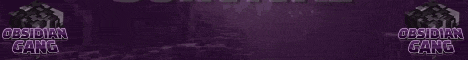 Obsidian Gang banner Obsidian Gang Minecraft server banner