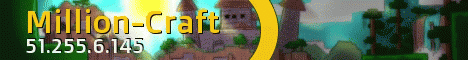 Million-Craft banner Million-Craft Minecraft server banner