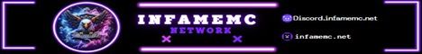 InFameMC banner InFameMC Minecraft server banner