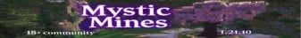Mystic Mines banner Mystic Mines Minecraft server banner