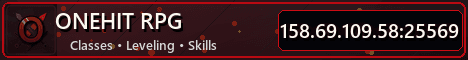 OneHit banner OneHit Minecraft server banner