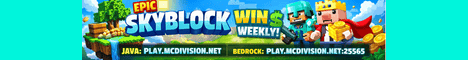MCDivision banner MCDivision Minecraft server banner