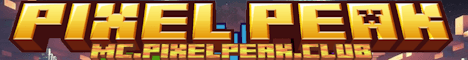 PixelPeak banner PixelPeak Minecraft server banner
