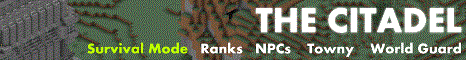 The Citadel banner The Citadel Minecraft server banner