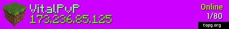 Vital PvP banner Vital PvP Minecraft server banner