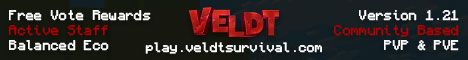 Veldt Survival banner Veldt Survival Minecraft server banner