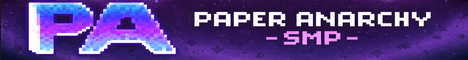 Paper Anarchy SMP banner Paper Anarchy SMP Minecraft server banner