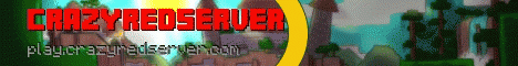 CrazyRedServer banner CrazyRedServer Minecraft server banner