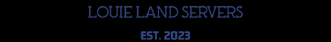 LouieLand SMP banner LouieLand SMP Minecraft server banner