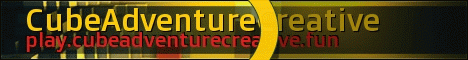 CubeAdventureNetwork banner CubeAdventureNetwork Minecraft server banner