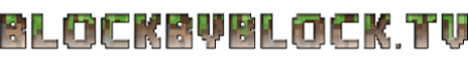 Block by Block TV banner Block by Block TV Minecraft server banner