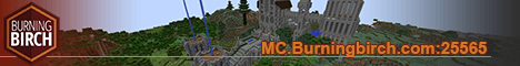 Burning Birch banner Burning Birch Minecraft server banner
