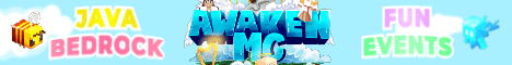 AwakenMC banner AwakenMC Minecraft server banner
