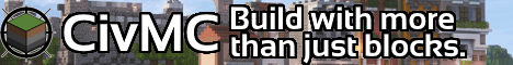 CivMC banner CivMC Minecraft server banner
