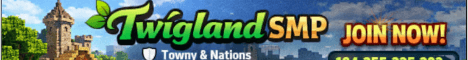 Twigland SMP banner Twigland SMP Minecraft server banner