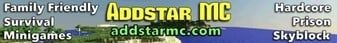 Addstar MC banner Addstar MC Minecraft server banner