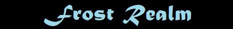 Frost Realm banner Frost Realm Minecraft server banner