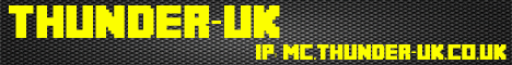 ThunderUK banner ThunderUK Minecraft server banner