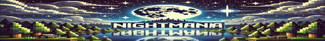 NightMania banner NightMania Minecraft server banner