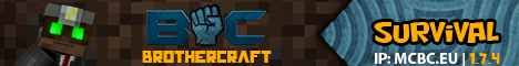 The Brothercraft Network banner The Brothercraft Network Minecraft server banner
