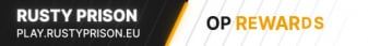 Rusty Prison banner Rusty Prison Minecraft server banner