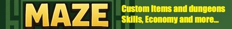 MazeMC banner MazeMC Minecraft server banner