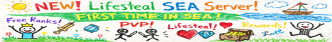 LifeSteal Asia SMP banner LifeSteal Asia SMP Minecraft server banner