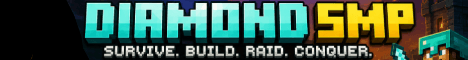 Diamond SMP banner Diamond SMP Minecraft server banner