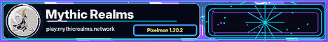 Mythic Realms banner Mythic Realms Minecraft server banner