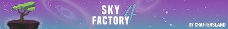 SkyFactory 4 by CraftersLand banner SkyFactory 4 by CraftersLand Minecraft server banner