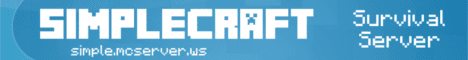 Simplecraft banner Simplecraft Minecraft server banner