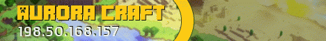 Aurora Craft banner Aurora Craft Minecraft server banner