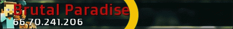 Brutal Paradise banner Brutal Paradise Minecraft server banner