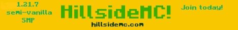 HillsideMC banner HillsideMC Minecraft server banner