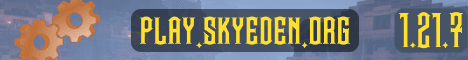 Sky Eden banner Sky Eden Minecraft server banner