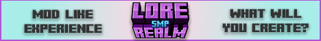 Lore Realm SMP banner Lore Realm SMP Minecraft server banner