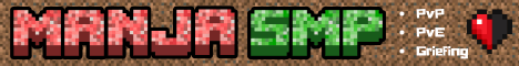 Manja SMP banner Manja SMP Minecraft server banner