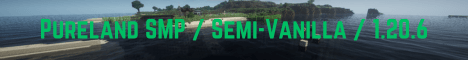 PurelandSMP banner PurelandSMP Minecraft server banner