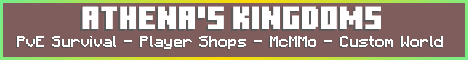 Athenas Kingdoms banner Athenas Kingdoms Minecraft server banner