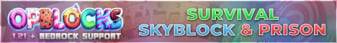 OPBlocks banner OPBlocks Minecraft server banner