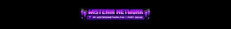 wisterianetwork banner wisterianetwork Minecraft server banner